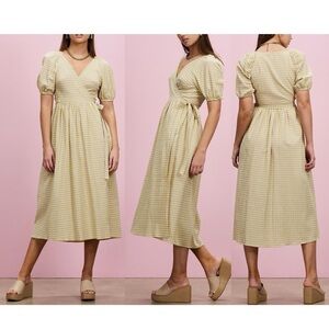 Top Shop Seersucker Gingham Dress